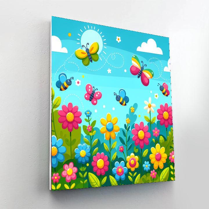 Colorful Garden Paint By Numbers Kits