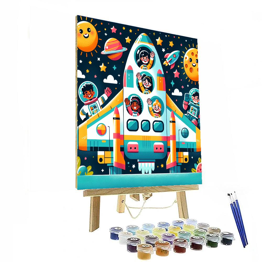 Space Shuttle Soiree Paint By Numbers Kits