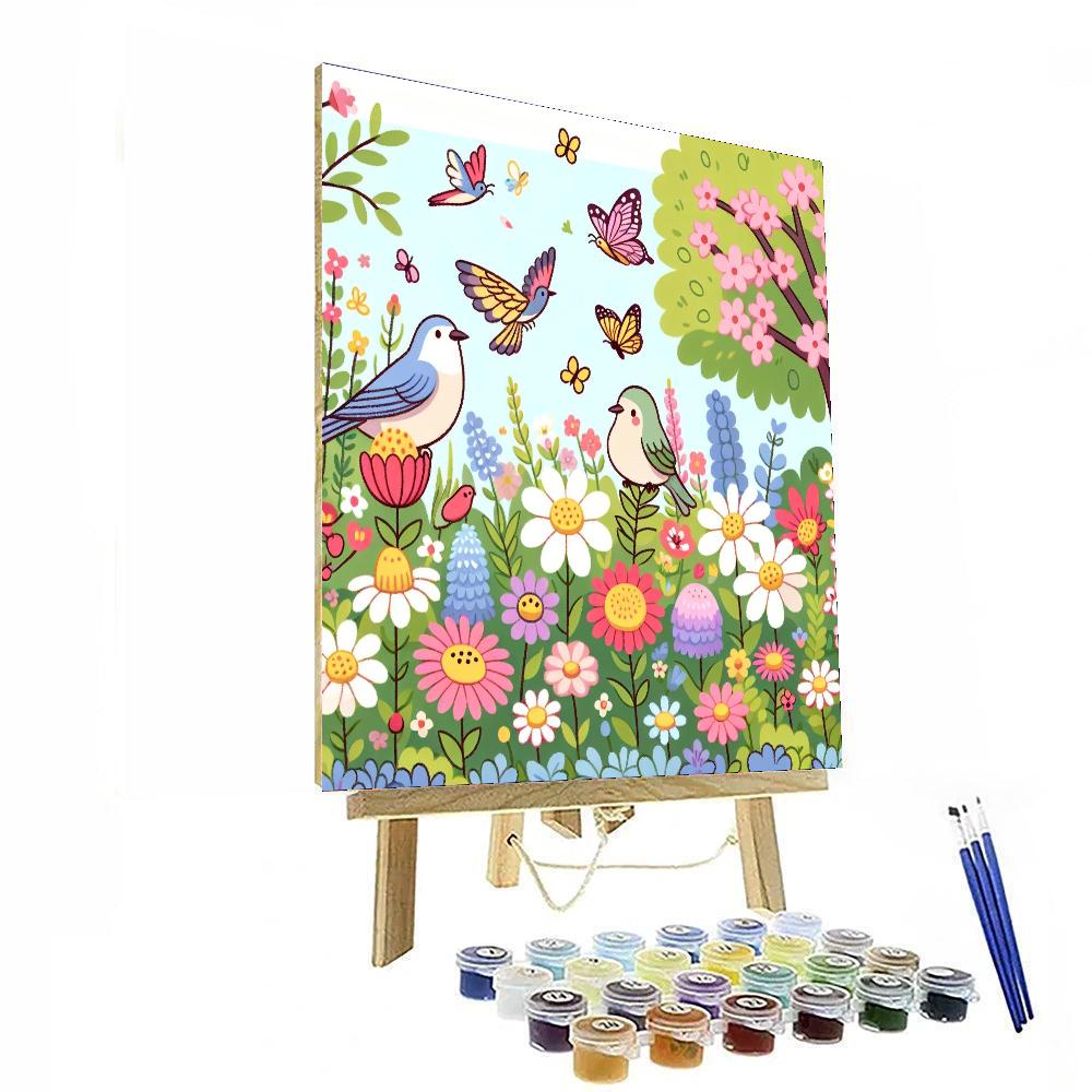 Petite Garden Friends Paint By Numbers Art