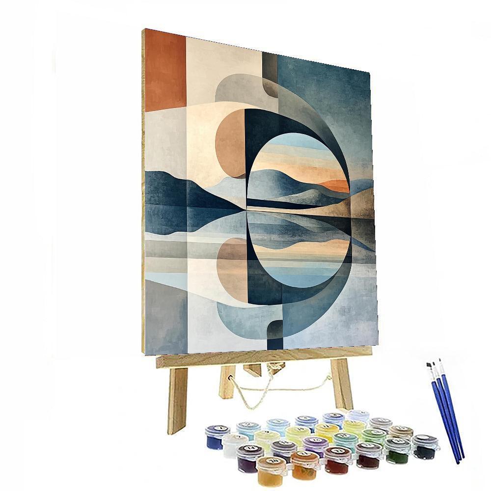 Max Ernst Inspired Mirrors Of Reality  Painting By Numbers Kit