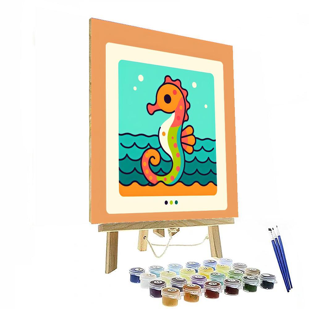 Snappy Seahorse Paint By Number