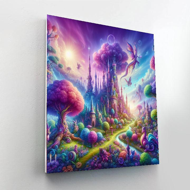 Enchanted Fantasy World Painting By Numbers Kit