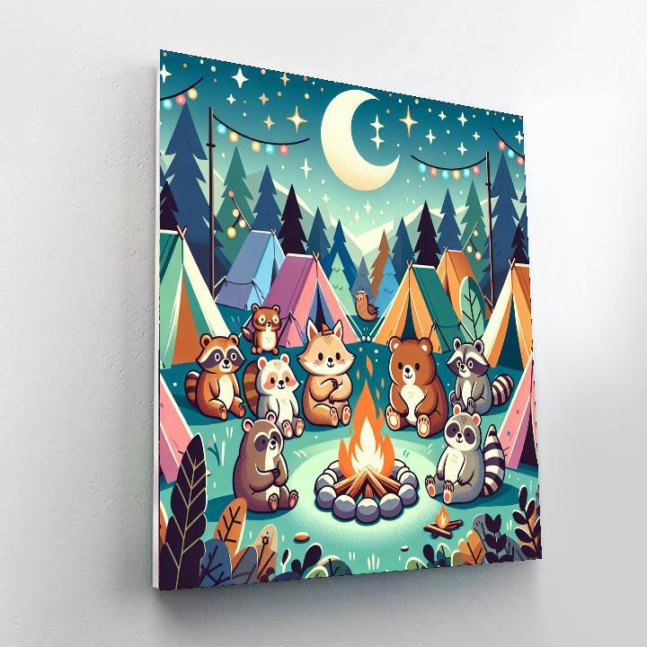 Cuddly Creatures' Campout Paint By Numbers Kits