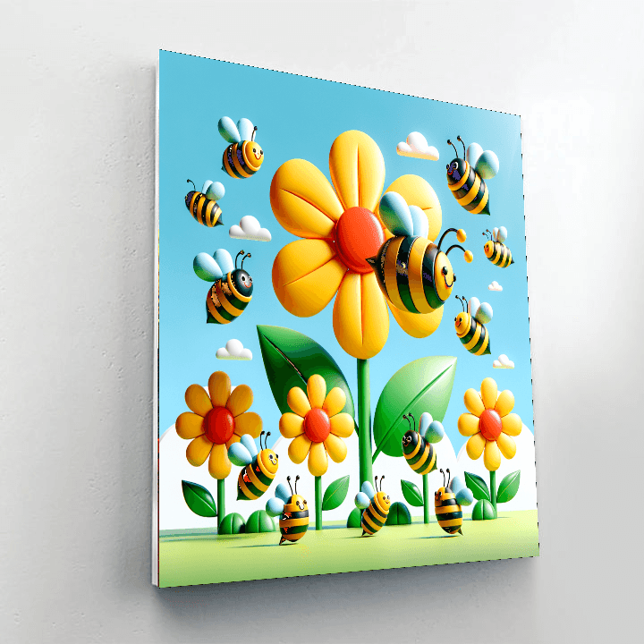 Busy Bee Garden Paint By Color