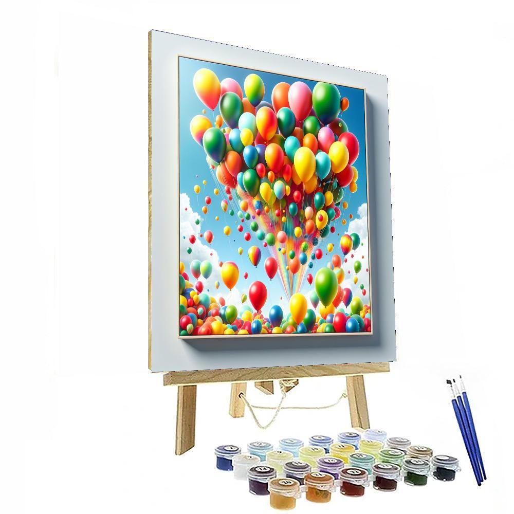 Magical Balloon Festival Paint By Color