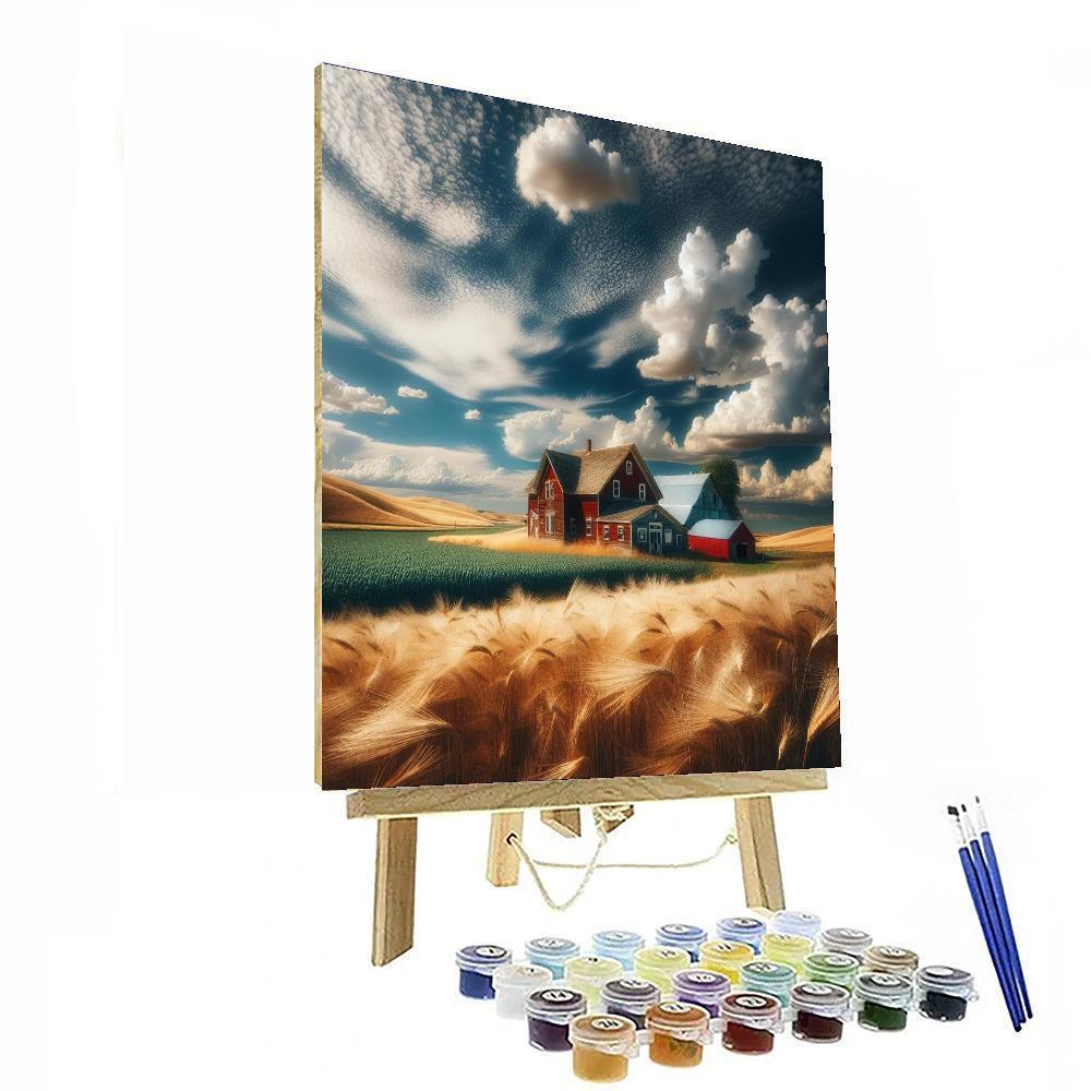 Rustic Farmhouse Afternoon Painting Number Kit