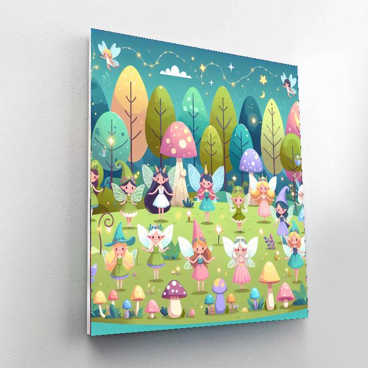 Enchanted Fairyland Quest Painting Number Kit