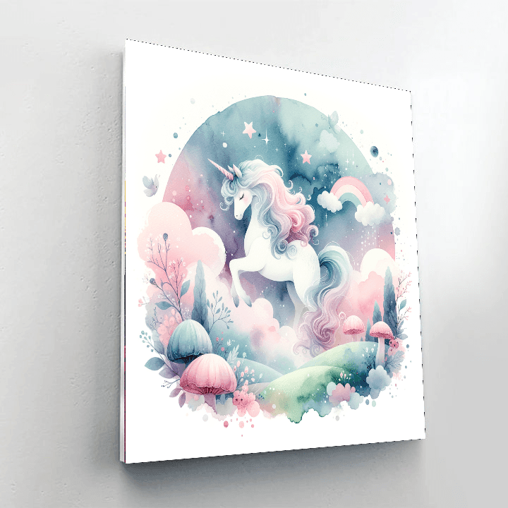 Whimsical Unicorn Painting - DIY Painting By Numbers Kit