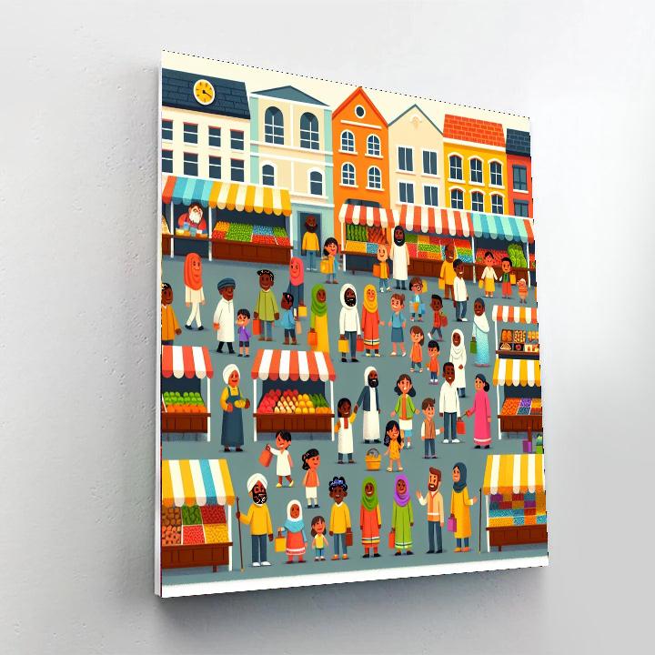 Merry Marketplace Numbered Painting Kits