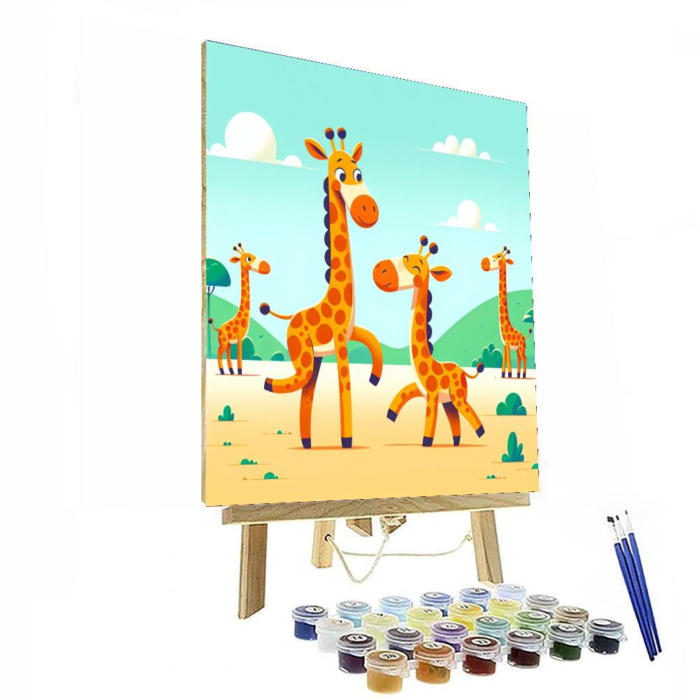 Giggly Giraffe Gala Paint By Color