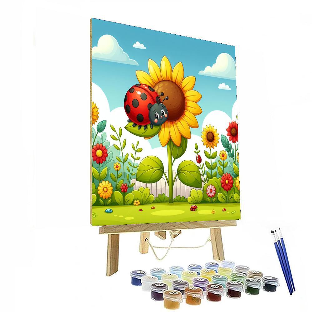 Lovely Ladybug Adventure Painting Number Kit