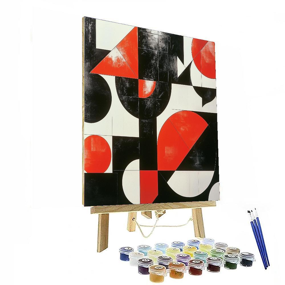 Kazimir Malevich Inspired Transcendent Shapes  Paint By Color