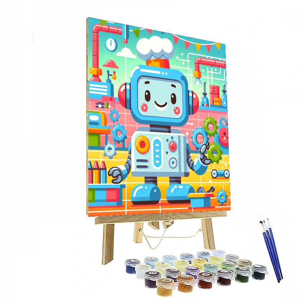 Robot Factory Exploration Paint By Numbers Kits