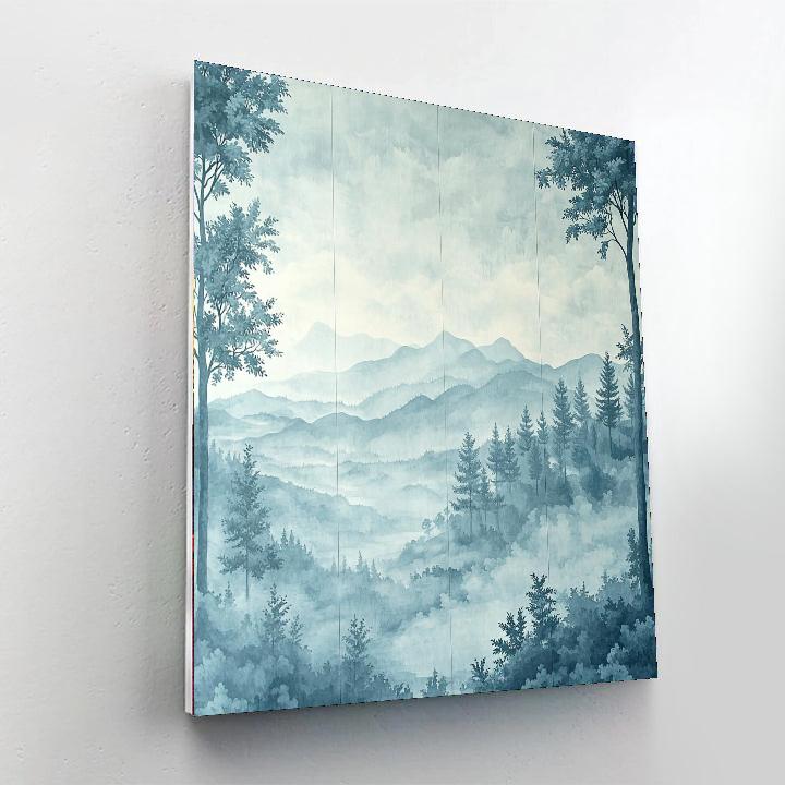 Leonardo Da Vinci Inspired Veils Of Mist  DIY Paint By Numbers