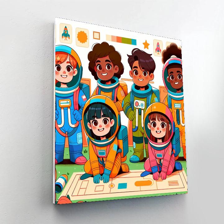 Astronaut Training Paint By Numbers Art