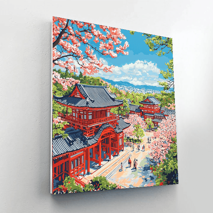 Okinawa's Shurijo Castle DIY Paint By Numbers