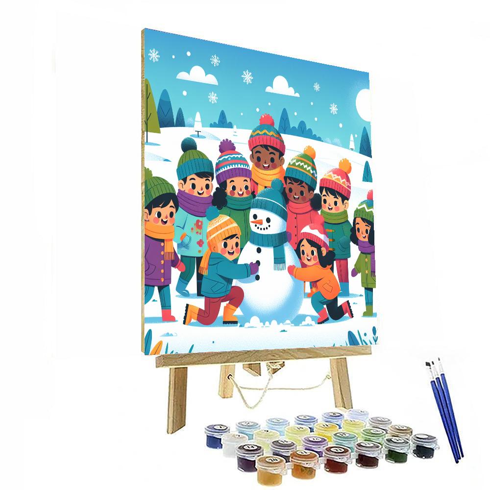 A Day In The Snow Paint By Numbers Art