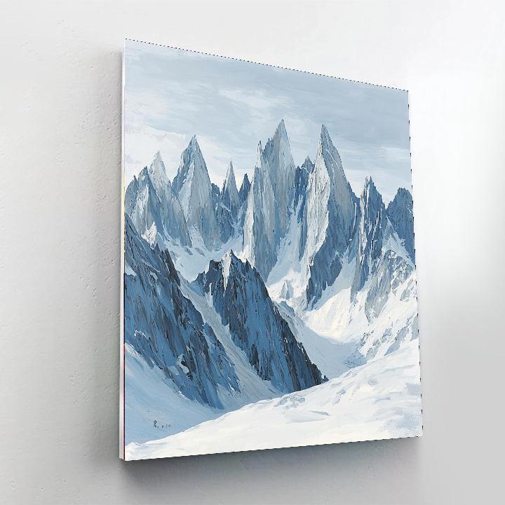 Michelangelo Inspired Mystic Peaks  DIY Paint By Numbers