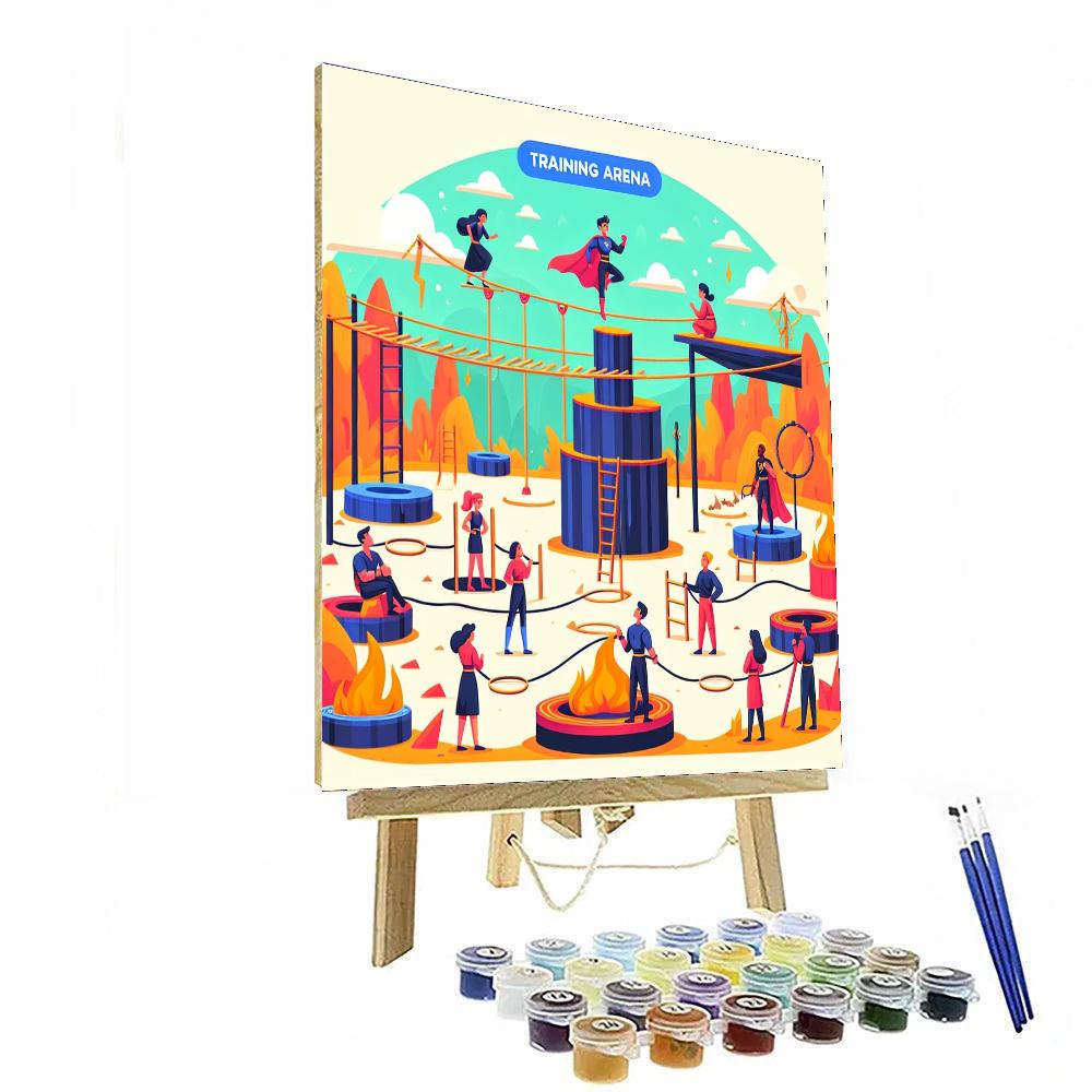 Hero's Training Arena Paint By Number