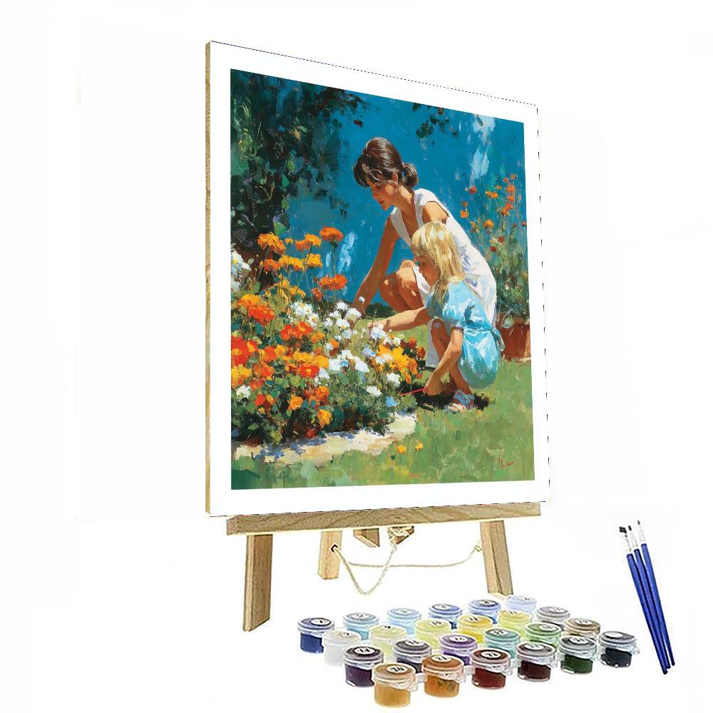 Spring Blossoms Together Number Painting