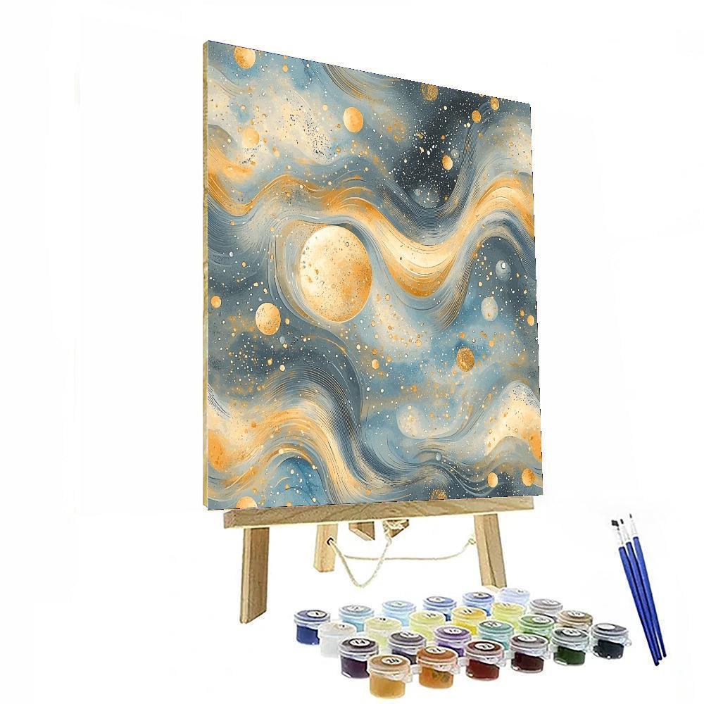 Leonardo Da Vinci Inspired Celestial Echoes  Paint By Number