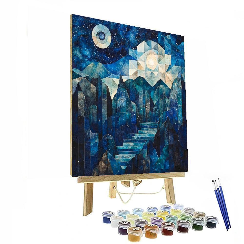 Paul Cézanne Inspired Celestial Contours  Paint By Number