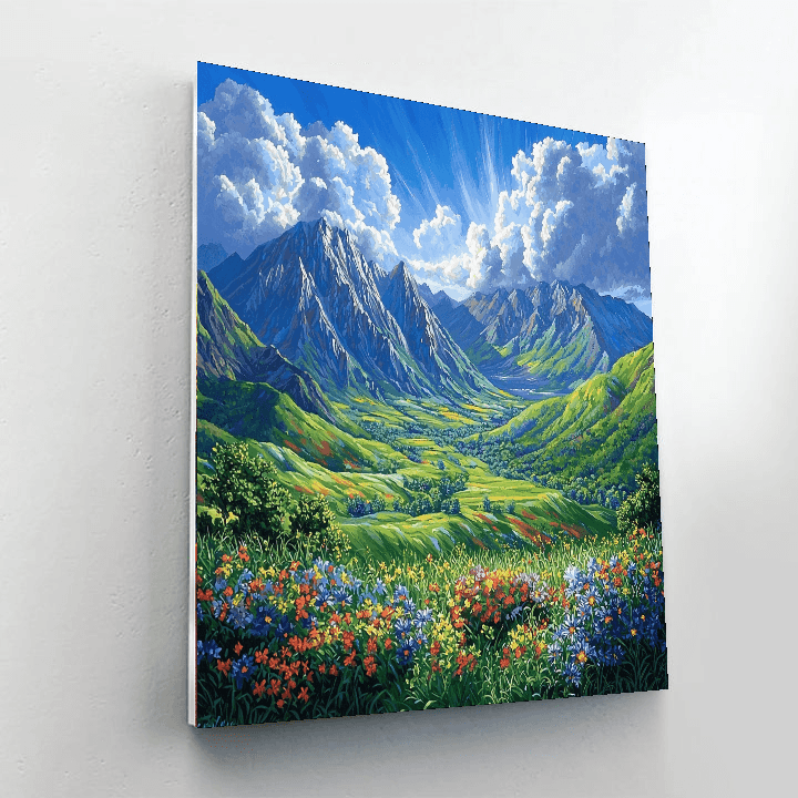 Ecuador's Avenue Of The Volcanoes Number Painting