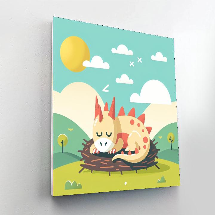 Friendly Dragon’s Roost Paint By Numbers