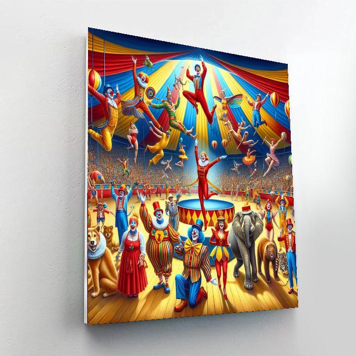 Charming Playful Circus Numbered Painting Kits