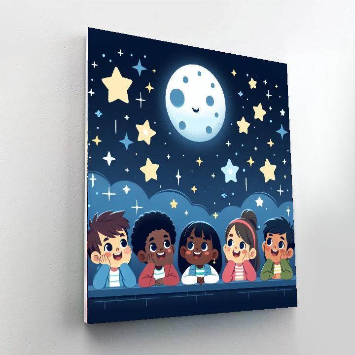 Joyful Starry Night Paint By Number