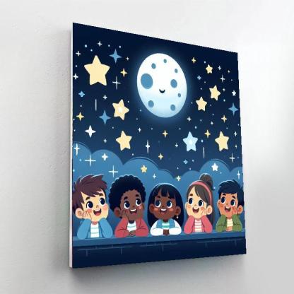 Joyful Starry Night Paint By Number
