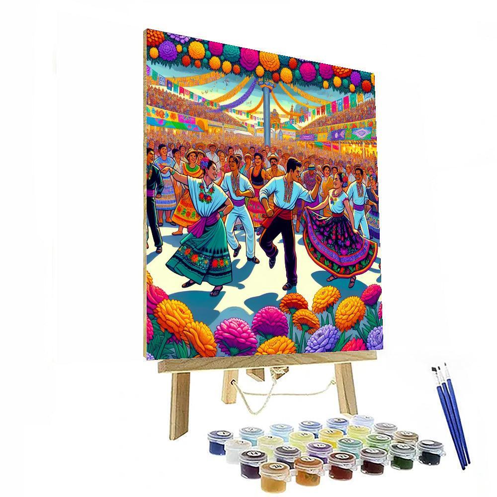 Guelaguetza Festival DIY Paint By Numbers