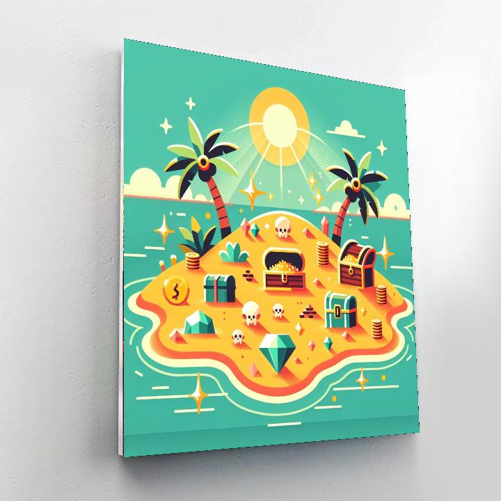 Desert Island Survival Numbered Painting Kits