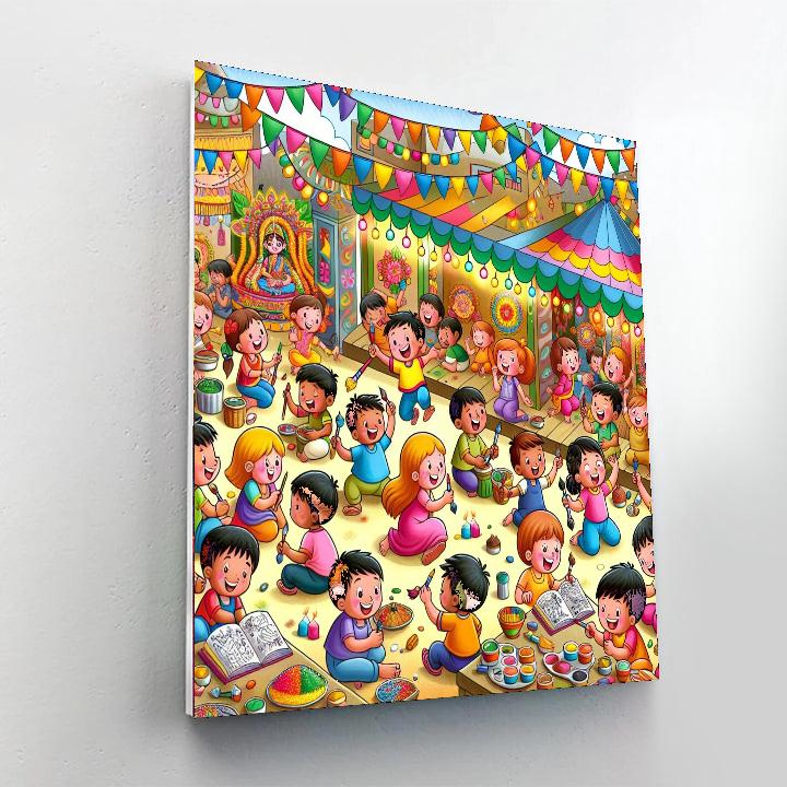 Fabulous Festival Of Colors Painting By Numbers Kit