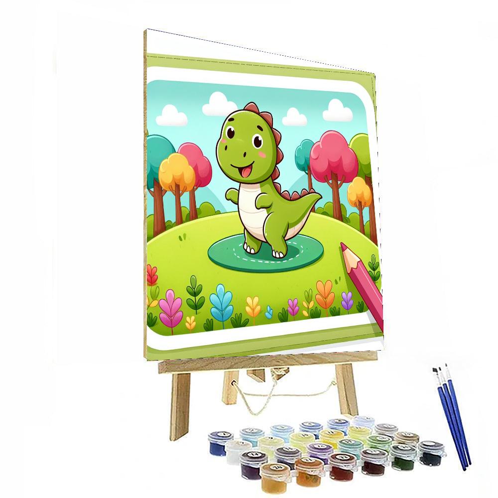 Wandering Dinosaur Paint By Color
