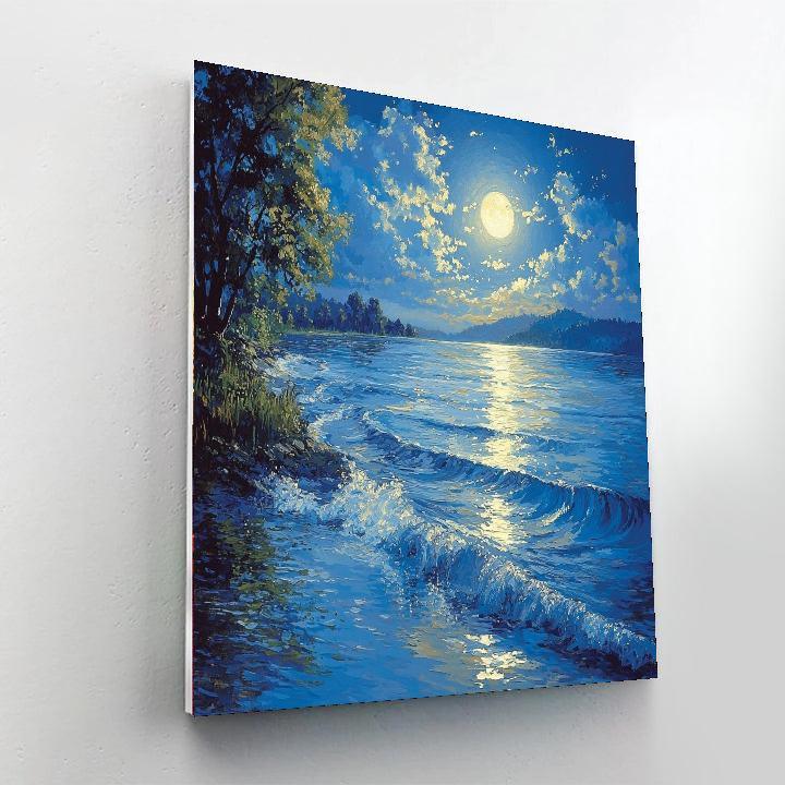 Ivan Aivazovsky Inspired Ethereal Night's Harmony  Paint By Color