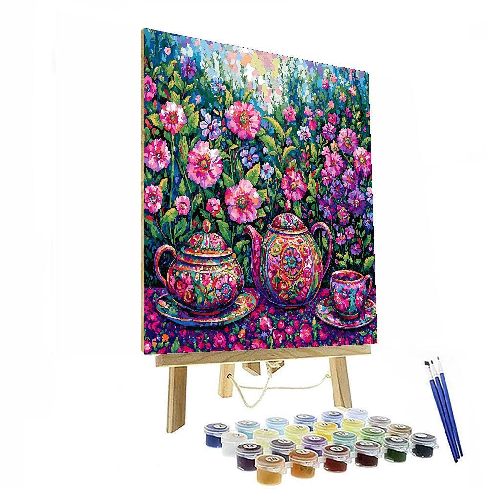 Mommy And Me Tea Party Number Painting