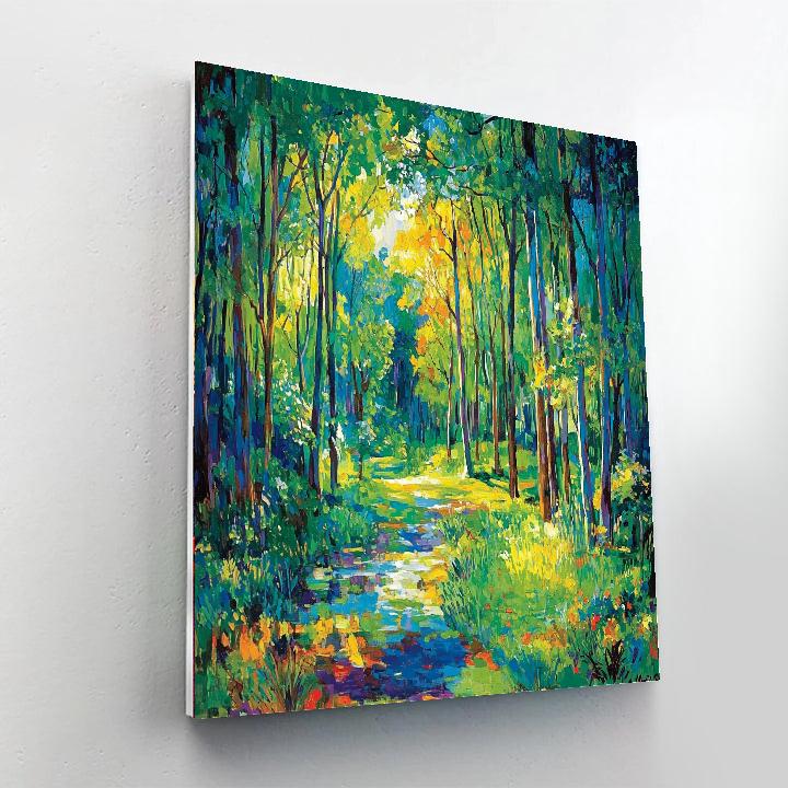Paul Gauguin Inspired Vibrant Forest Echo  Paint By Number