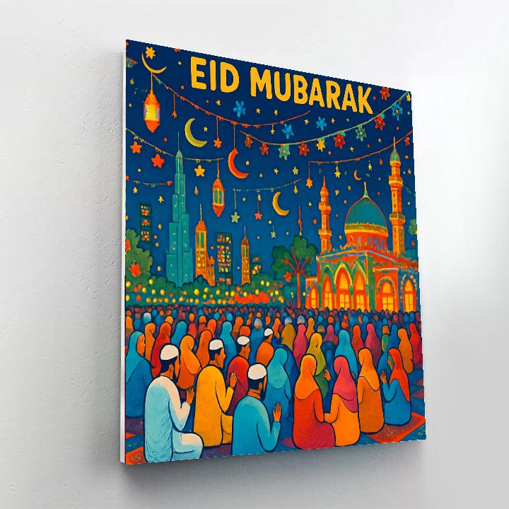 Eid Al-fitr Festival - Dubai Numbered Painting Kits