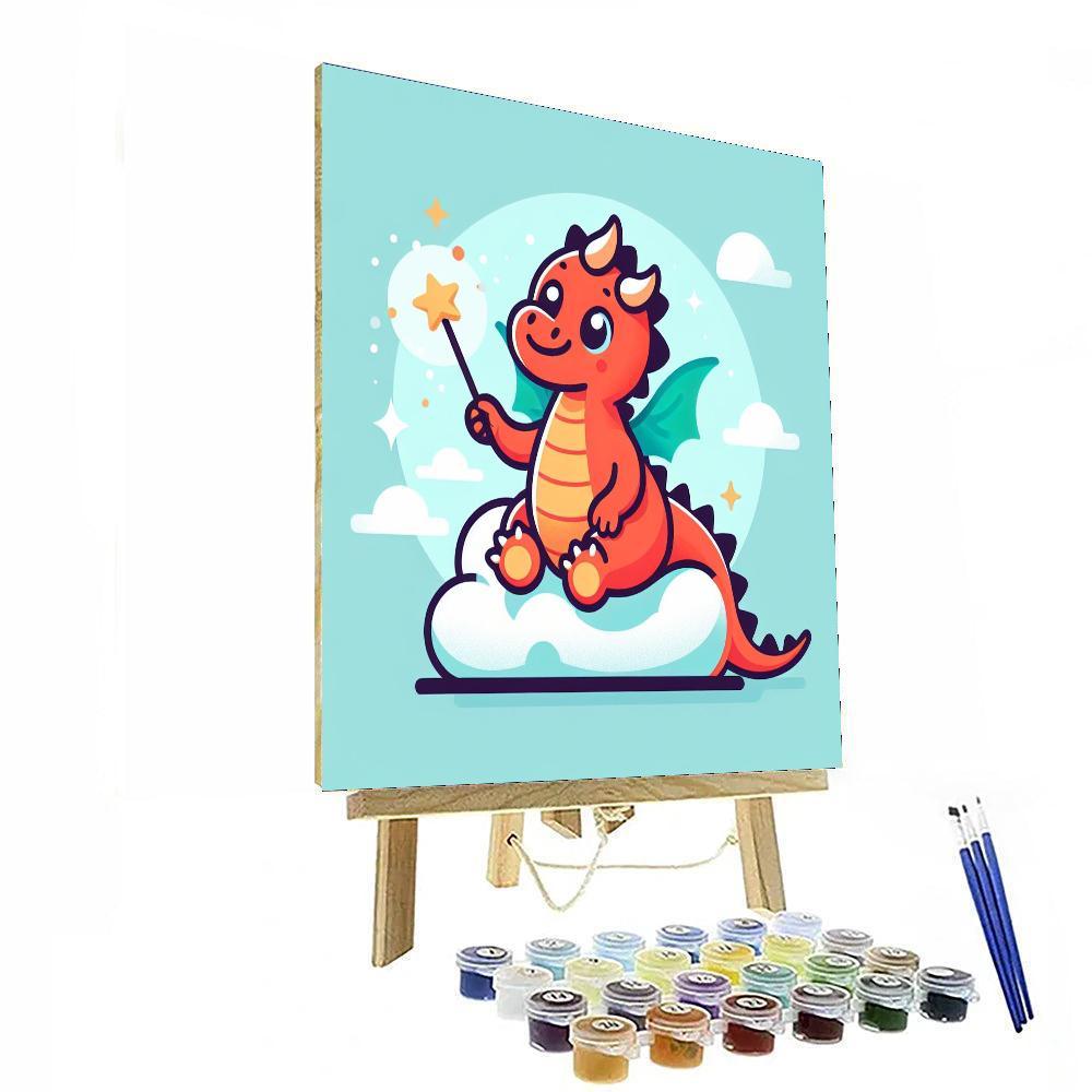 Fairytale Dreams Of Dragons Paint By Numbers Art