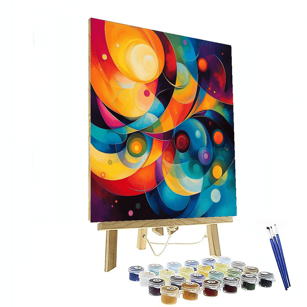 Wassily Kandinsky Inspired Harmony Of Shapes  Paint By Color