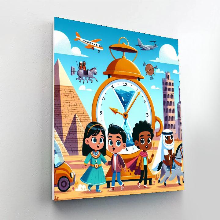 Time-traveling Explorers Paint By Numbers