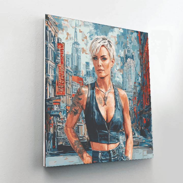 Charlize Theron: The Fearless Atomic Blonde Painting Number Kit