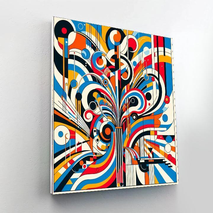 Colorful Pop Art Explosion DIY Paint By Numbers
