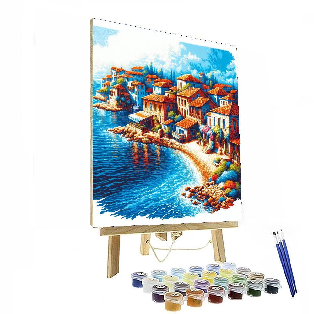 Mediterranean Coastal Delight Numbered Painting Kits