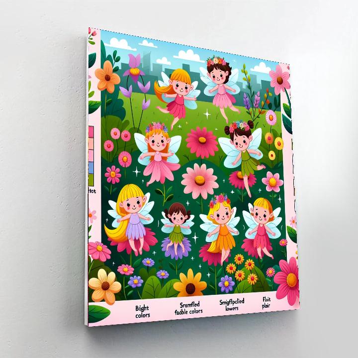 Garden Fairy Fun Paint By Numbers