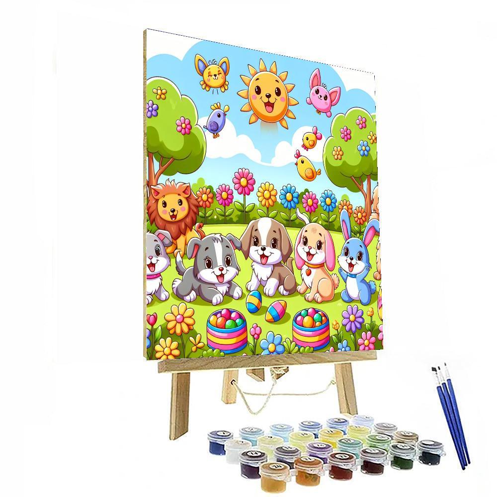 Cuddly Critter Friends Paint By Numbers Kits