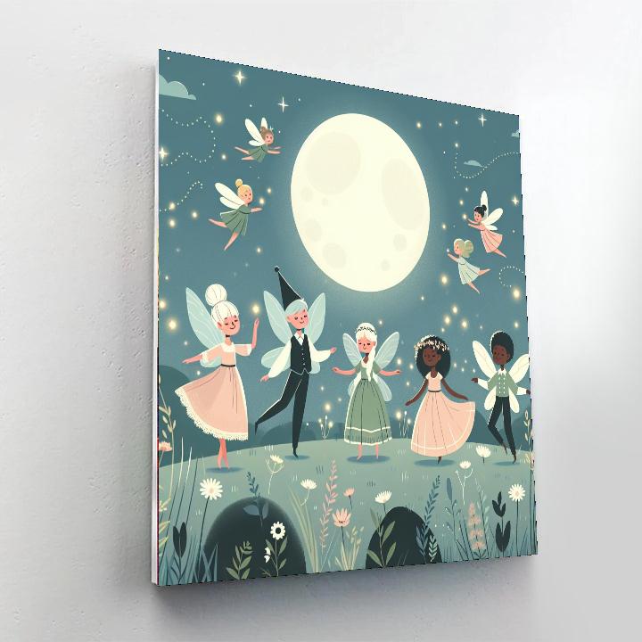 Mystic Moonlight Meadow Numbered Painting Kits