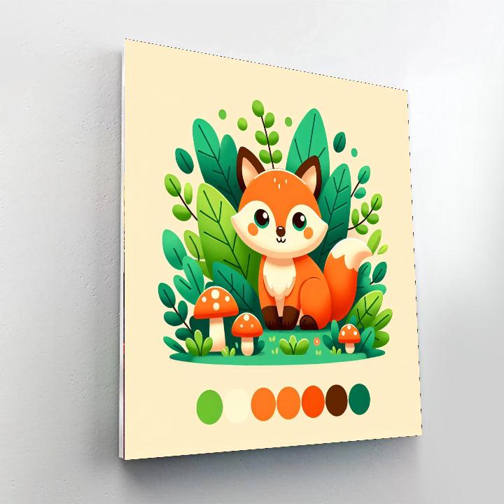 Forest Fox Numbered Painting Kits