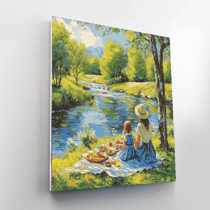 Picnic By The River Painting By Numbers Kit
